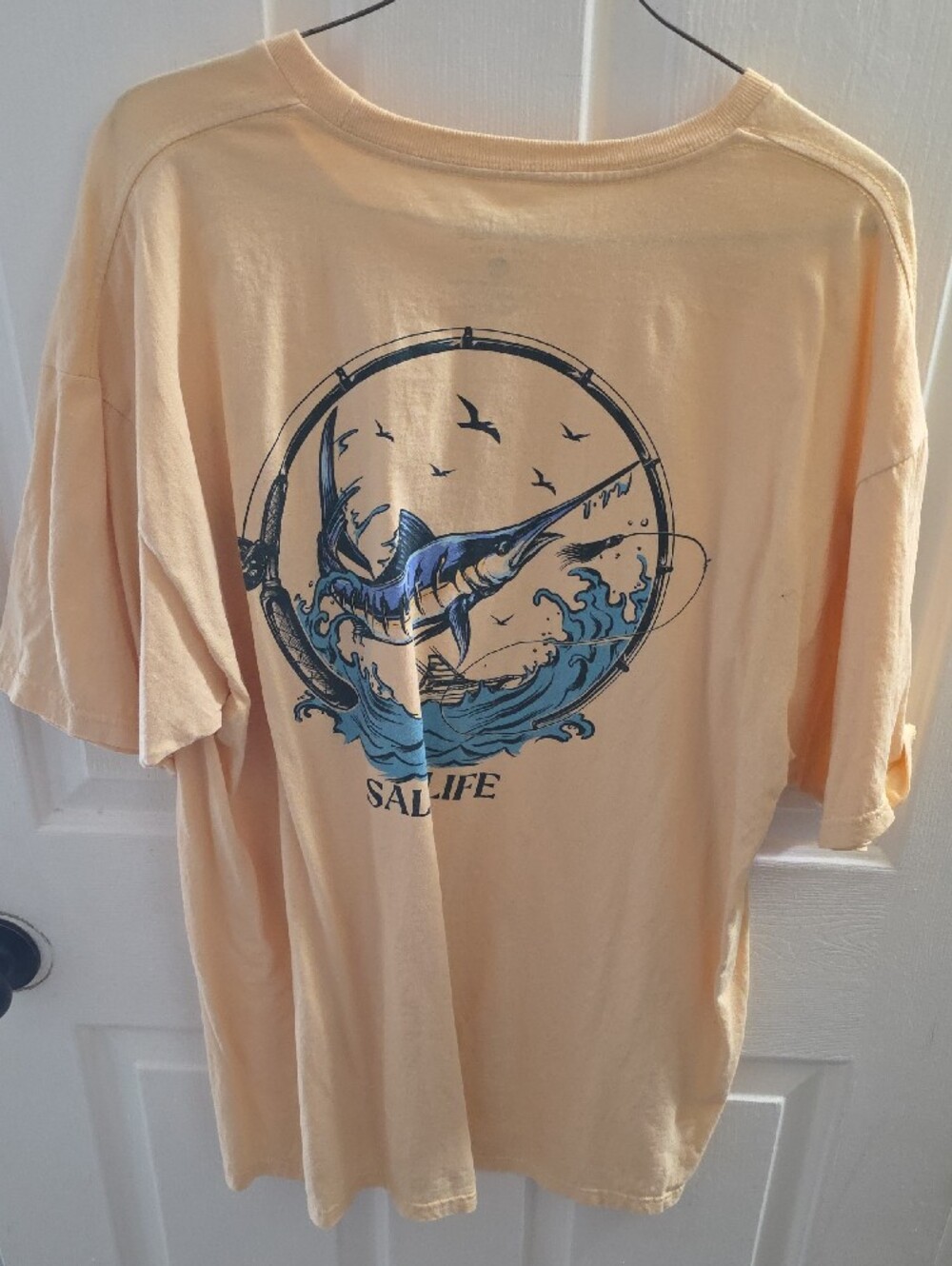 Salt Life Pale Yellow Logo Tee - Picture 3 of 3
